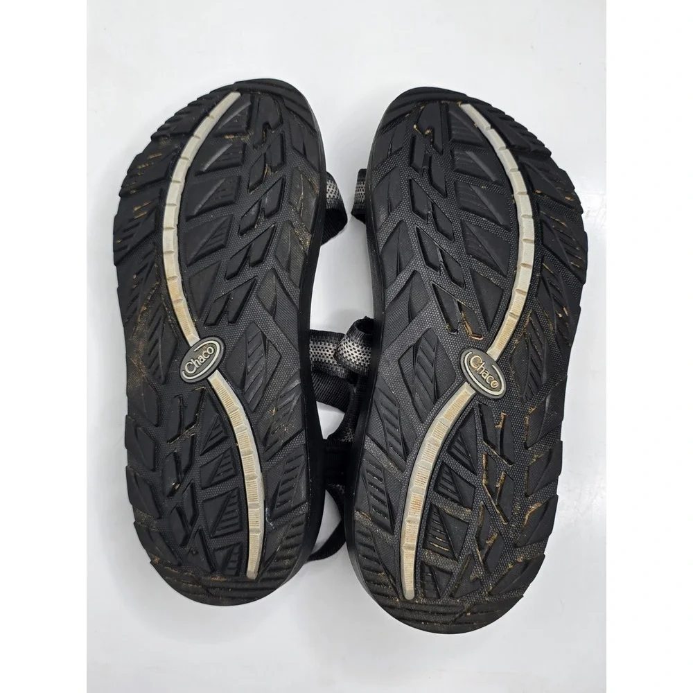 Chaco Sandals Mens Size 10 Z Cloud Black Gray Adjustable Strap Outdoor Hiking